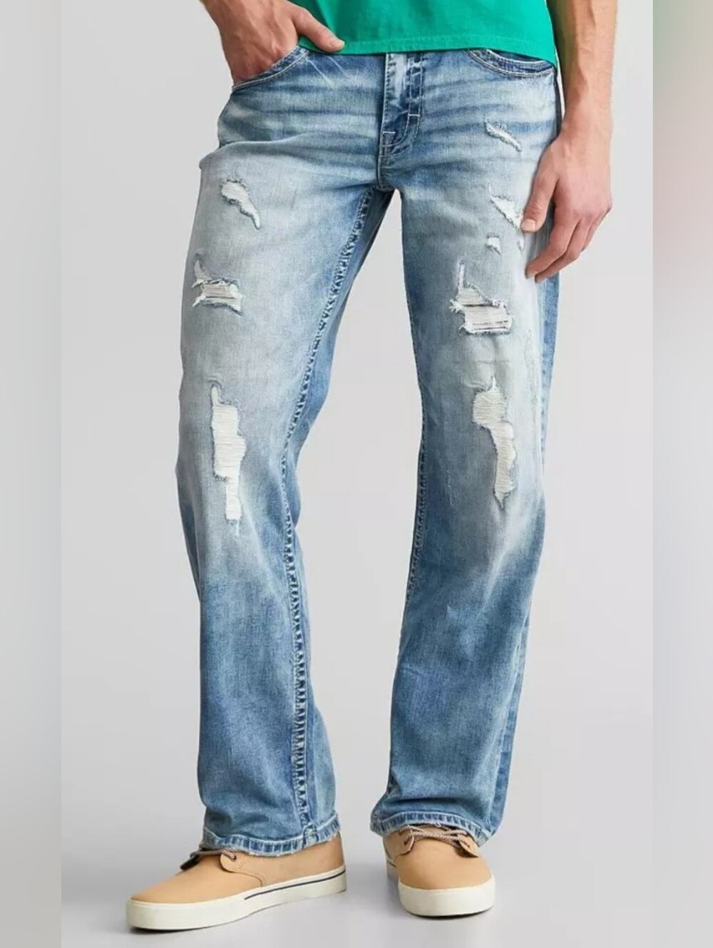 BKE Tyler Bootcut Distressed 32x36